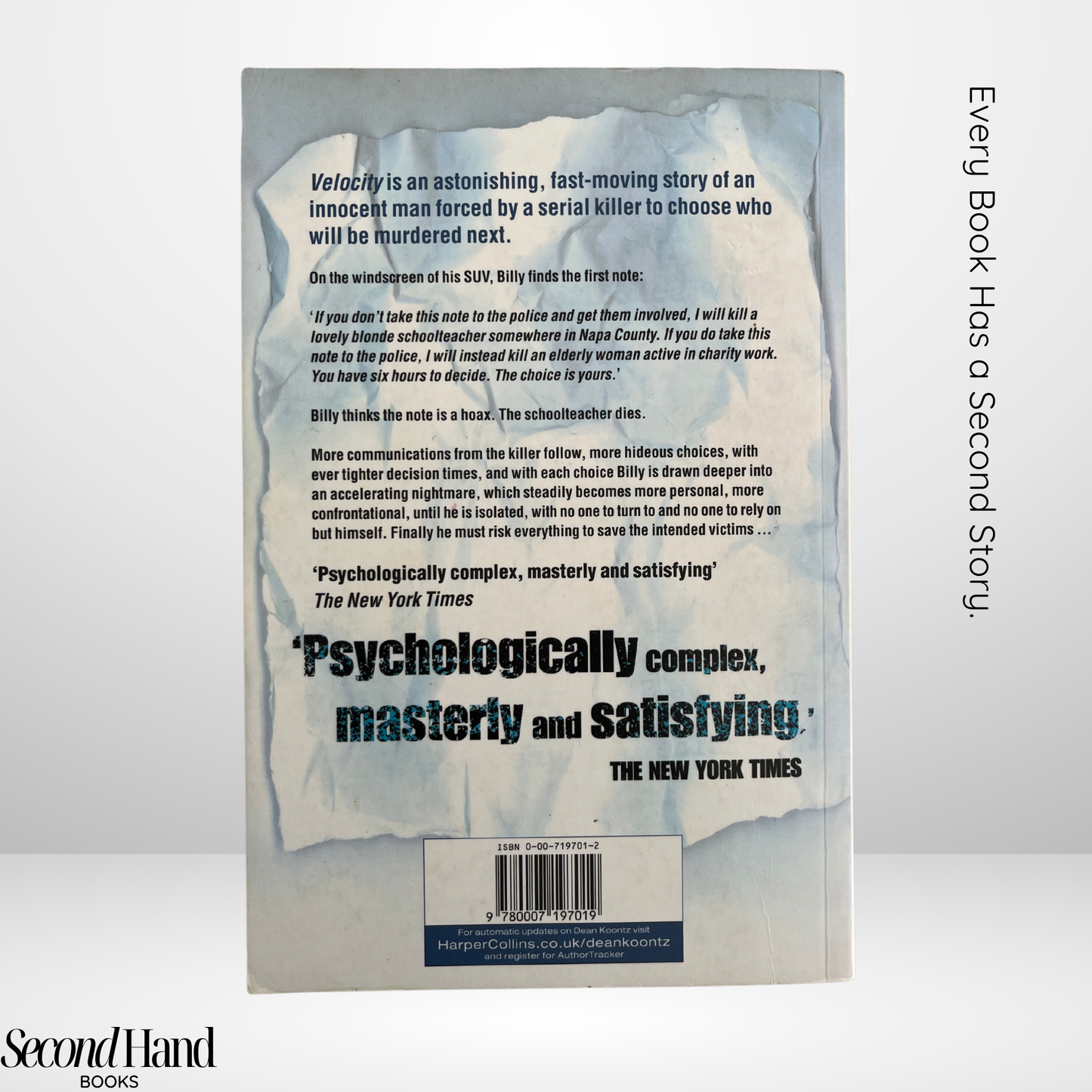 Velocity by Dean Koontz